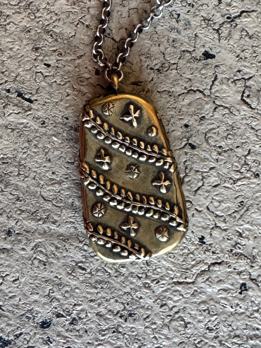 Silpada Shadowbox Mixed Metals Necklace